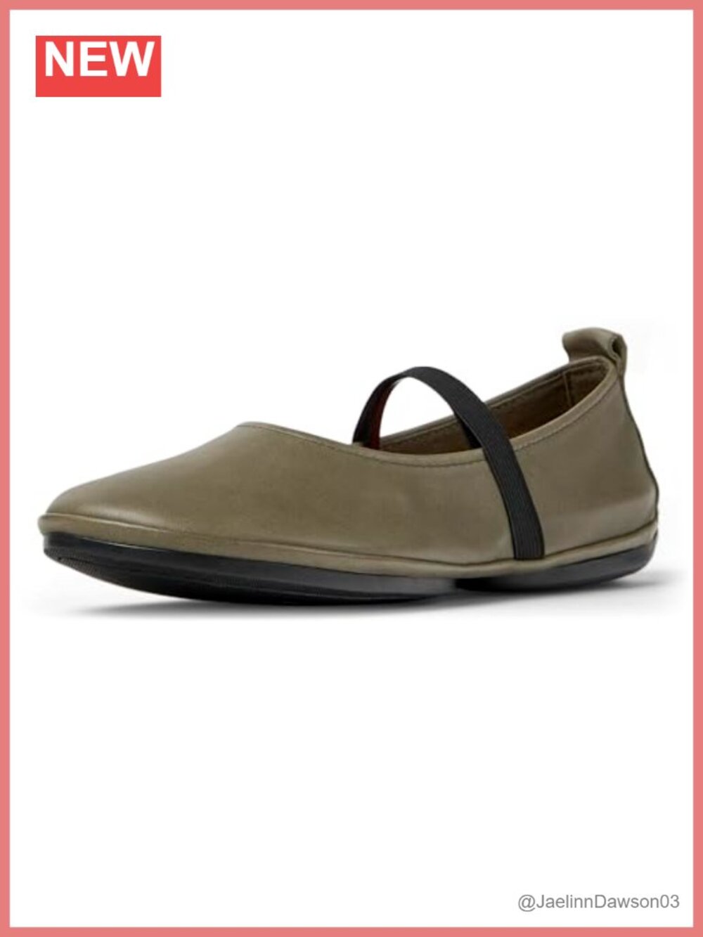Camper Mary Jane Flats Women's 95% Cow Leather Round Toe Slip On